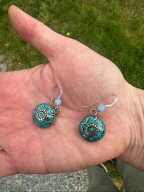 Boho Turquoise Drop Earrings – Women Jewelry